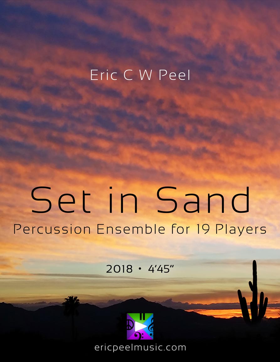 Set in Sand, Percussion Ensemble for 19 players